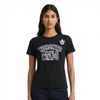 NHL TORONTO MAPLE LEAFS CLASSIC WOMEN'S SJ SLIM FIT TEE (BLACK)