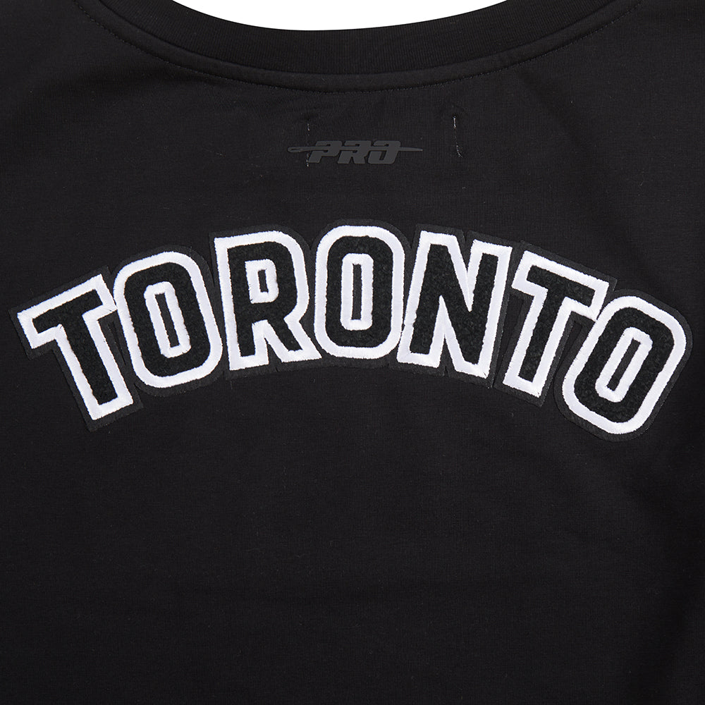 NHL TORONTO MAPLE LEAFS CLASSIC WOMEN'S SJ BOXY TEE (BLACK)