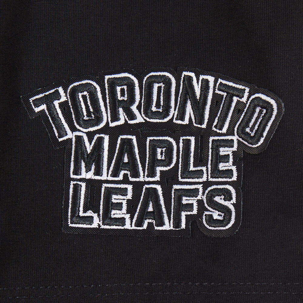 NHL TORONTO MAPLE LEAFS CLASSIC WOMEN'S SJ BOXY TEE (BLACK)