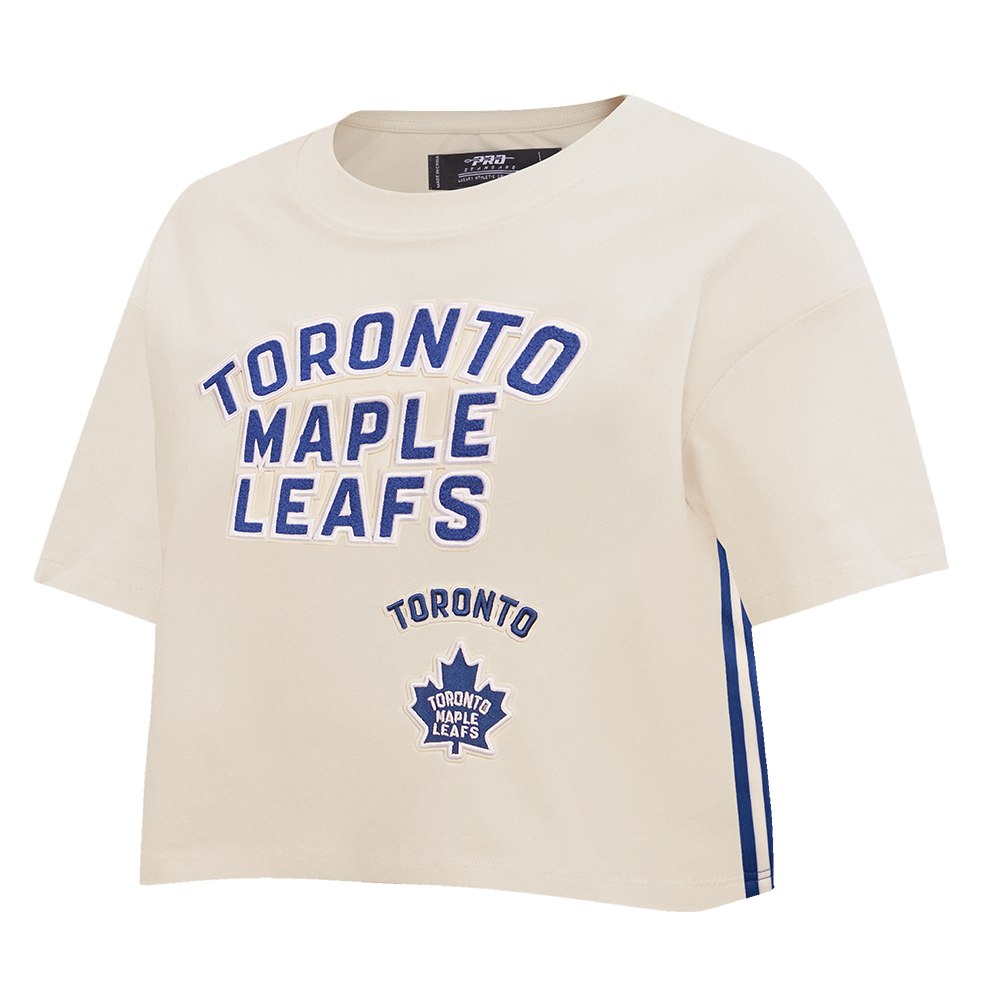 NHL TORONTO MAPLE LEAFS RETRO CLASSIC WOMEN'S BOXY TEE (EGGSHELL)