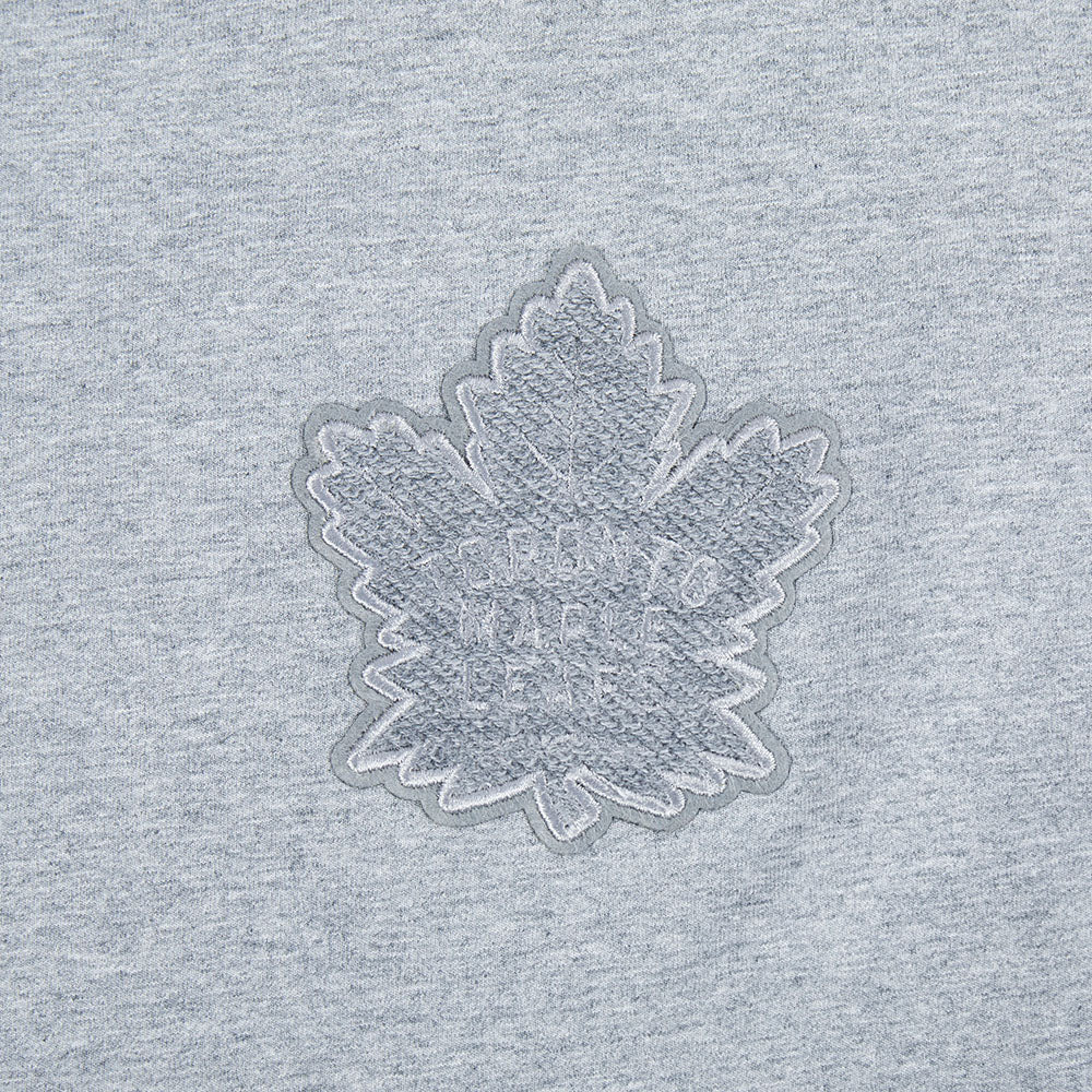 NHL TORONTO MAPLE LEAFS REVERSE FRENCH TERRY WOMEN'S SJ BOXY TEE (DARK HEATHER GRAY)