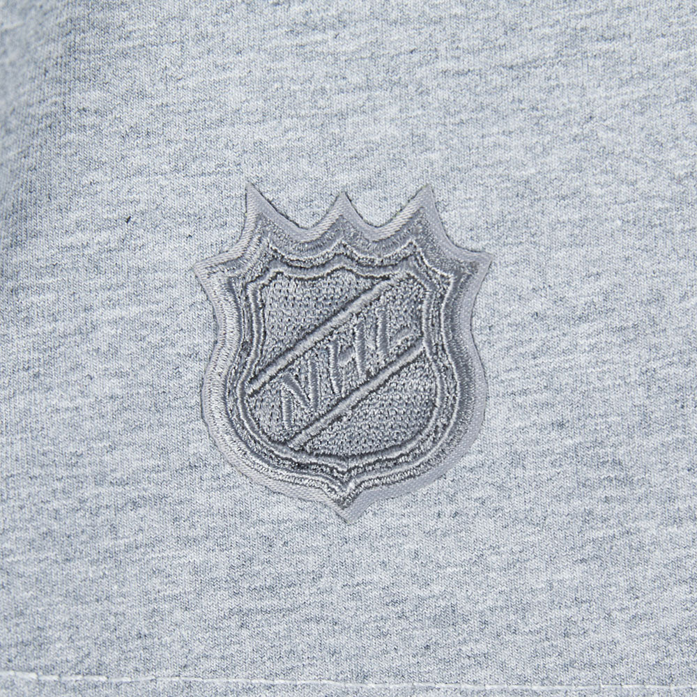 NHL TORONTO MAPLE LEAFS REVERSE FRENCH TERRY WOMEN'S SJ BOXY TEE (DARK HEATHER GRAY)
