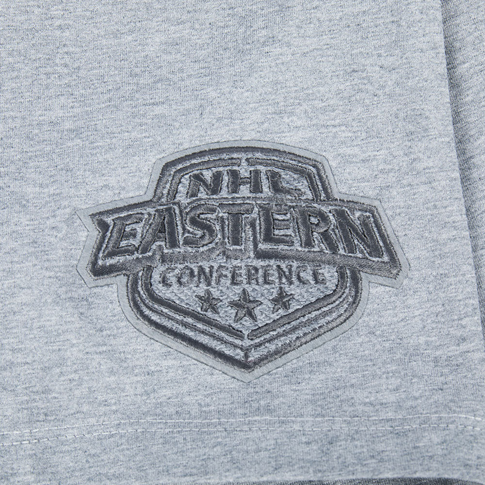 NHL TORONTO MAPLE LEAFS REVERSE FRENCH TERRY WOMEN'S SJ BOXY TEE (DARK HEATHER GRAY)