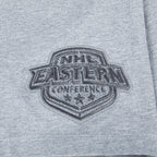 NHL TORONTO MAPLE LEAFS REVERSE FRENCH TERRY WOMEN'S SJ BOXY TEE (DARK HEATHER GRAY)
