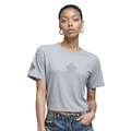 NHL TORONTO MAPLE LEAFS REVERSE FRENCH TERRY WOMEN'S SJ BOXY TEE (DARK HEATHER GRAY)