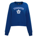 NHL TORONTO MAPLE LEAFS CLASSIC WOMEN'S FLC CREWNECK (DODGER BLUE)