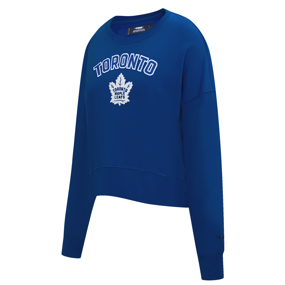 NHL TORONTO MAPLE LEAFS CLASSIC WOMEN'S FLC CREWNECK (DODGER BLUE)