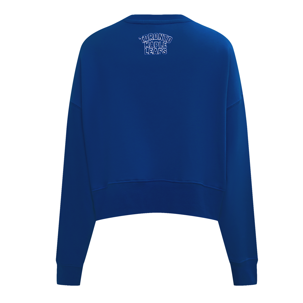 NHL TORONTO MAPLE LEAFS CLASSIC WOMEN'S FLC CREWNECK (DODGER BLUE)