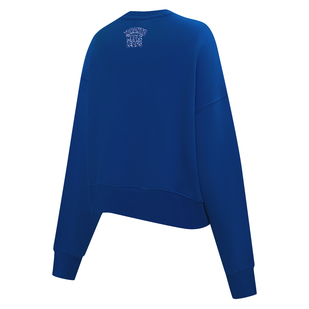 NHL TORONTO MAPLE LEAFS CLASSIC WOMEN'S FLC CREWNECK (DODGER BLUE)