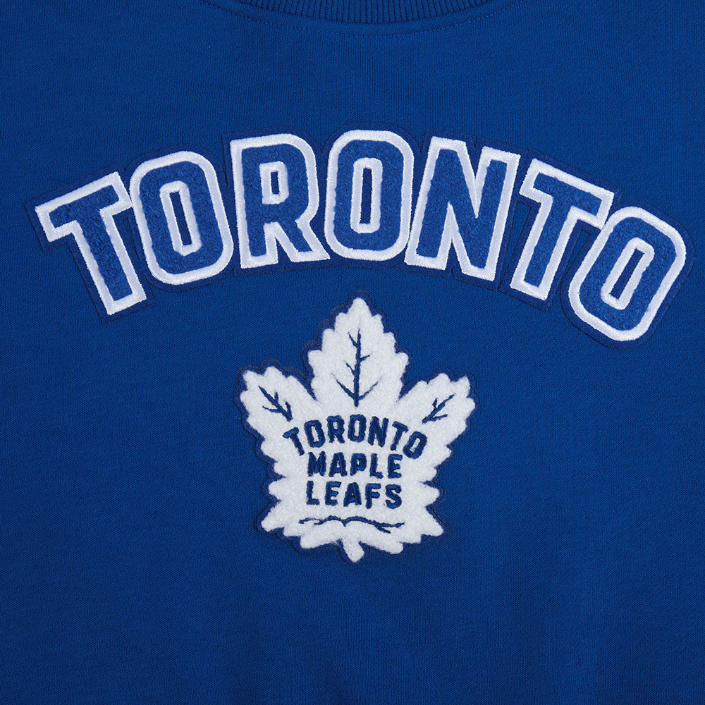 NHL TORONTO MAPLE LEAFS CLASSIC WOMEN'S FLC CREWNECK (DODGER BLUE)