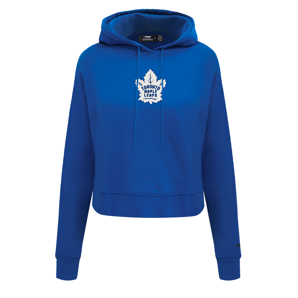 NHL TORONTO MAPLE LEAFS CLASSIC CHANDAIL À CAPUCHON COURT EN MOLLETON POUR FEMME (BLEU DODGER)