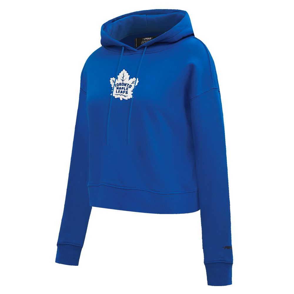 NHL TORONTO MAPLE LEAFS CLASSIC CHANDAIL À CAPUCHON COURT EN MOLLETON POUR FEMME (BLEU DODGER)