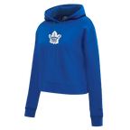 NHL TORONTO MAPLE LEAFS CLASSIC CHANDAIL À CAPUCHON COURT EN MOLLETON POUR FEMME (BLEU DODGER)