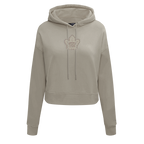 NHL TORONTO MAPLE LEAFS NEUTRAL WOMEN'S CROPPED FLC PO HOODIE (TAUPE)