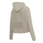 NHL TORONTO MAPLE LEAFS NEUTRAL WOMEN'S CROPPED FLC PO HOODIE (TAUPE)