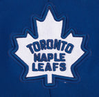 NHL TORONTO MAPLE LEAFS RETRO CLASSIC WOMEN'S RIB CROPPED PULLOVER HOODIE (DODGER BLUE)