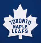 NHL TORONTO MAPLE LEAFS RETRO CLASSIC WOMEN'S RIB CROPPED PULLOVER HOODIE (DODGER BLUE)