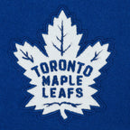 NHL TORONTO MAPLE LEAFS CLASSIC WOMEN'S WOOL VARSITY JACKET (DODGER BLUE/WHITE)