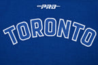 NHL TORONTO MAPLE LEAFS CLASSIC WOMEN'S WOOL VARSITY JACKET (DODGER BLUE/WHITE)