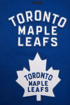 NHL TORONTO MAPLE LEAFS RETRO CLASSIC WOMEN'S RIB WOOL VARSITY JACKET (DODGER BLUE/WHITE)