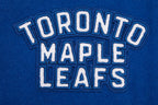 NHL TORONTO MAPLE LEAFS RETRO CLASSIC WOMEN'S RIB WOOL VARSITY JACKET (DODGER BLUE/WHITE)