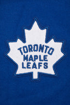 NHL TORONTO MAPLE LEAFS RETRO CLASSIC WOMEN'S RIB WOOL VARSITY JACKET (DODGER BLUE/WHITE)