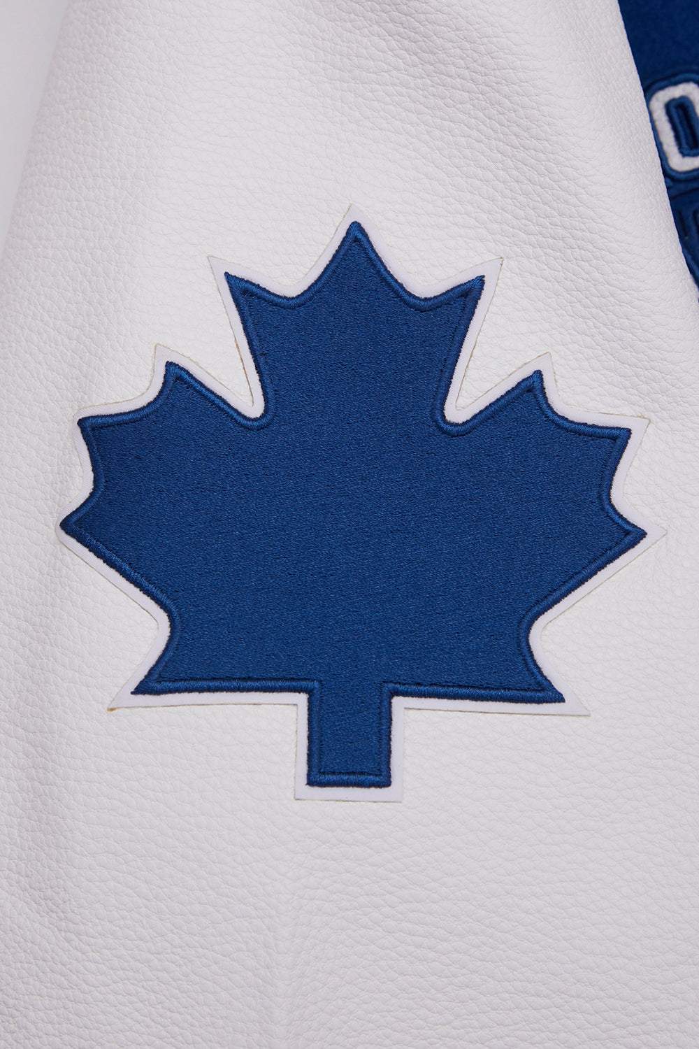 NHL TORONTO MAPLE LEAFS RETRO CLASSIC WOMEN'S RIB WOOL VARSITY JACKET (DODGER BLUE/WHITE)