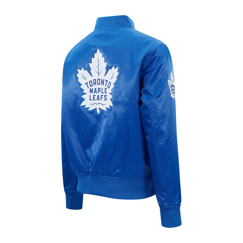 NHL TORONTO MAPLE LEAFS CLASSIC WOMEN'S SATIN JACKET (DODGER BLUE)