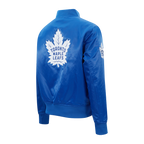 NHL TORONTO MAPLE LEAFS CLASSIC WOMEN'S SATIN JACKET (DODGER BLUE)