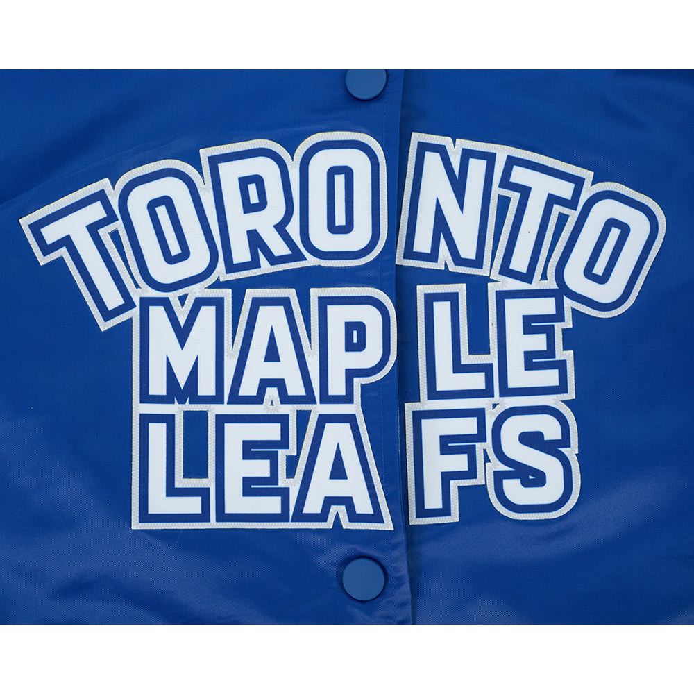 NHL TORONTO MAPLE LEAFS CLASSIC WOMEN'S SATIN JACKET (DODGER BLUE)