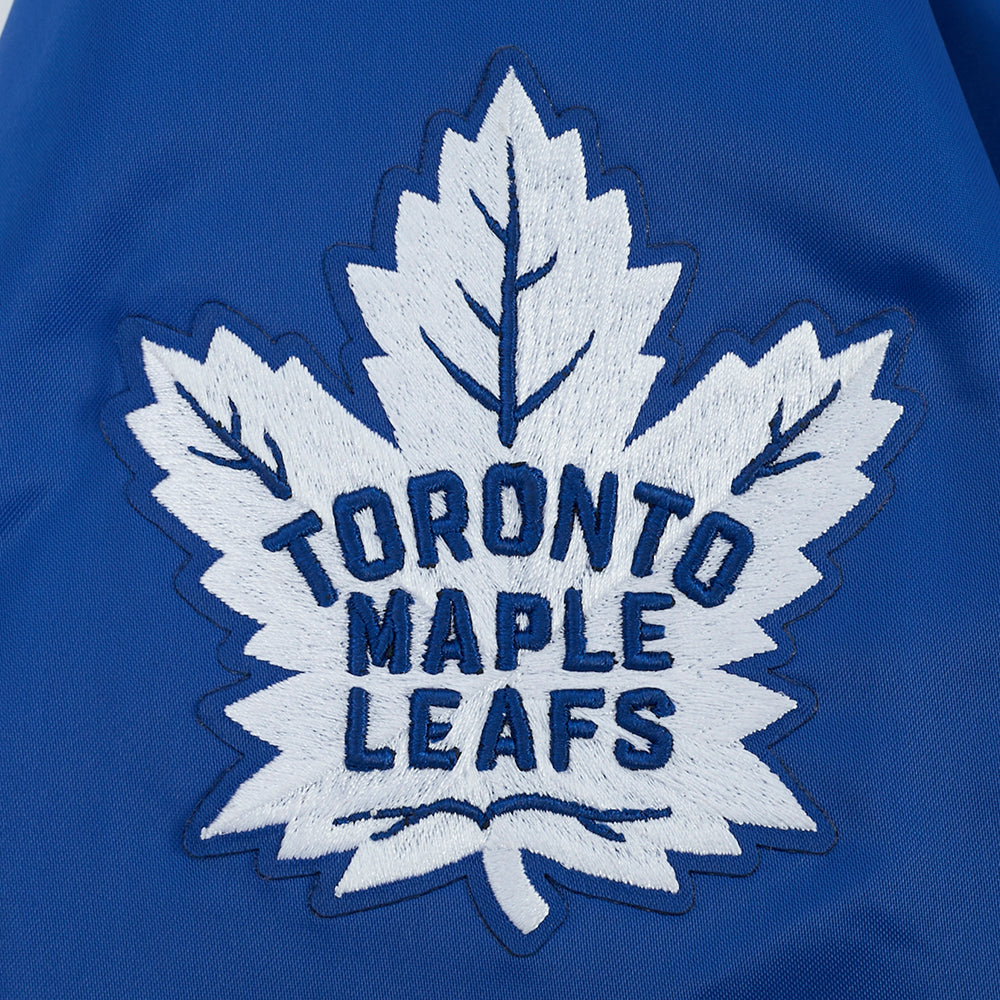 NHL TORONTO MAPLE LEAFS CLASSIC WOMEN'S SATIN JACKET (DODGER BLUE)
