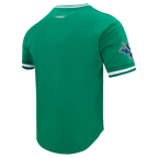 NHL VANCOUVER CANUCKS CLASSIC CHENILLE T-SHIRT EN MAILLE DOUBLE POUR HOMME (VERT KELLY)