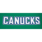 NHL VANCOUVER CANUCKS CLASSIC CHENILLE T-SHIRT EN MAILLE DOUBLE POUR HOMME (VERT KELLY)