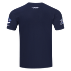 NHL VANCOUVER CANUCKS CLASSIC CHENILLE T-SHIRT EN JERSEY SIMPLE POUR HOMME (MARINE MINUIT)