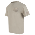 NHL VANCOUVER CANUCKS NEUTRAL T-SHIRT EN JERSEY DE COTON À ÉPAULES TOMBANTES POUR HOMME (TAUPE)