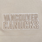 NHL VANCOUVER CANUCKS NEUTRAL T-SHIRT EN JERSEY DE COTON À ÉPAULES TOMBANTES POUR HOMME (TAUPE)