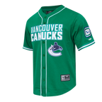 NHL VANCOUVER CANUCKS CLASSIC MESH BUTTON DOWN SHIRT (KELLY GREEN)