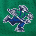 NHL VANCOUVER CANUCKS CLASSIC MESH BUTTON DOWN SHIRT (KELLY GREEN)
