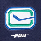 NHL VANCOUVER CANUCKS CLASSIC MESH BUTTON DOWN SHIRT (MIDNIGHT NAVY)