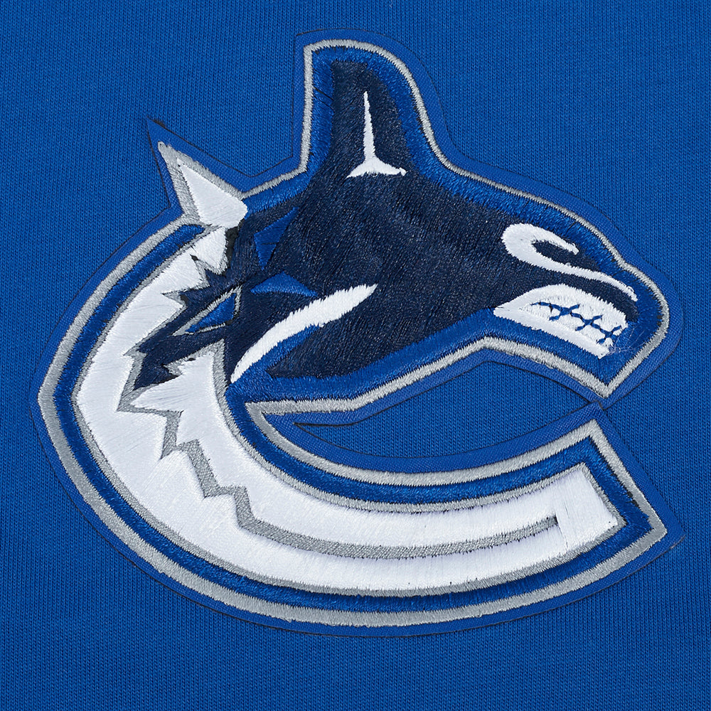 NHL VANCOUVER CANUCKS WINGSPAN T-SHIRT EN JERSEY DE COTON À ÉPAULES TOMBANTES POUR HOMME (BLEU DODGER)