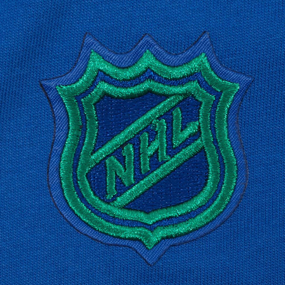 NHL VANCOUVER CANUCKS WINGSPAN T-SHIRT EN JERSEY DE COTON À ÉPAULES TOMBANTES POUR HOMME (BLEU DODGER)