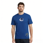 NHL VANCOUVER CANUCKS WINGSPAN T-SHIRT EN JERSEY DE COTON À ÉPAULES TOMBANTES POUR HOMME (BLEU DODGER)
