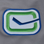NHL VANCOUVER CANUCKS CLASSIC CHENILLE MEN'S DK PO HOODIE (GRAY)