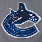 NHL VANCOUVER CANUCKS CLASSIC CHENILLE MEN'S DK PO HOODIE (GRAY)