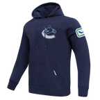 NHL VANCOUVER CANUCKS CLASSIC CHENILLE MEN'S DK PO HOODIE (MIDNIGHT NAVY)