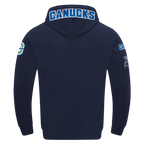 NHL VANCOUVER CANUCKS CLASSIC CHENILLE MEN'S DK PO HOODIE (MIDNIGHT NAVY)