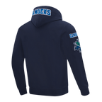 NHL VANCOUVER CANUCKS CLASSIC CHENILLE MEN'S DK PO HOODIE (MIDNIGHT NAVY)