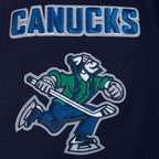 NHL VANCOUVER CANUCKS CLASSIC CHENILLE MEN'S DK PO HOODIE (MIDNIGHT NAVY)