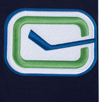 NHL VANCOUVER CANUCKS CLASSIC CHENILLE MEN'S DK PO HOODIE (MIDNIGHT NAVY)