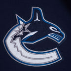 NHL VANCOUVER CANUCKS CLASSIC CHENILLE MEN'S DK PO HOODIE (MIDNIGHT NAVY)